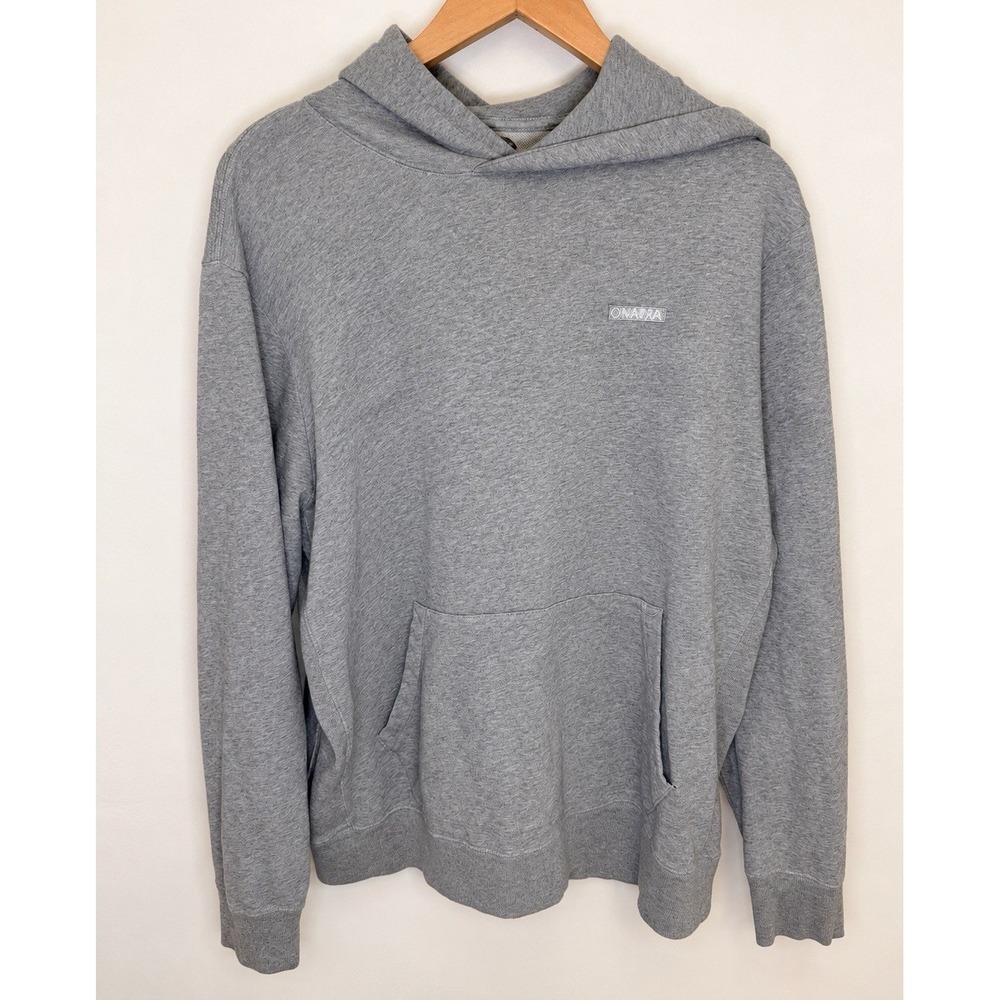 Ovadia & Sons Hoodie Mens Large Gray 100% Cotton Pullover Sweatshirt